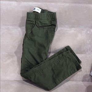 Green Elastic Waist Pants